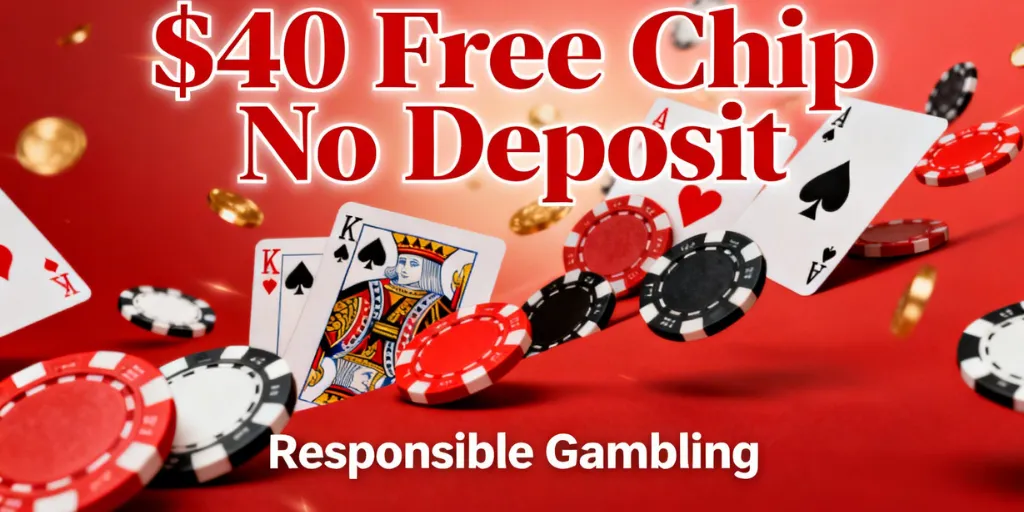$40 Free Chip Responsible Gambling