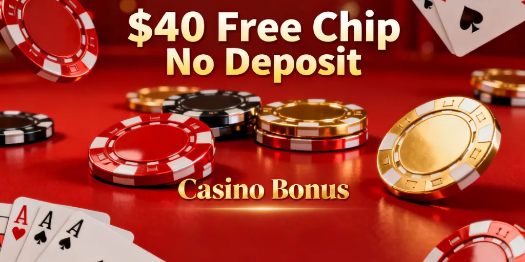 $40 Free Chip No Deposit Bonus