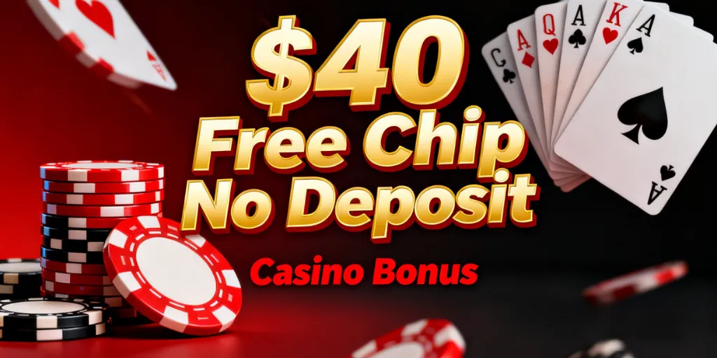 $40 Free Chip No Deposit Bonus