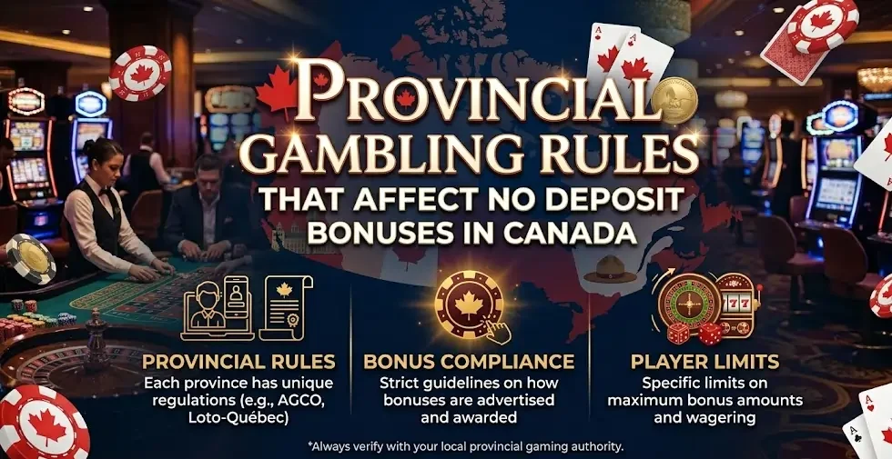 Provincial Gambling Rules That Affect No Deposit Bonuses In Canada