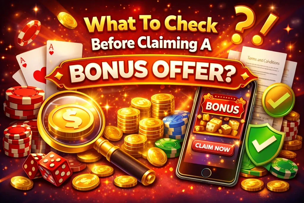 What To Check Before Claiming A Bonus Offer?