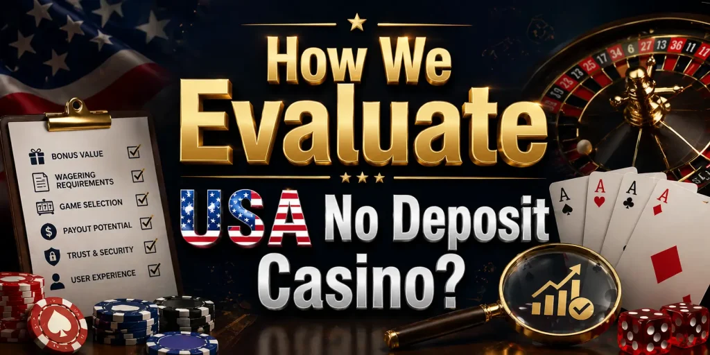 How We Evaluate USA No Deposit Casino?